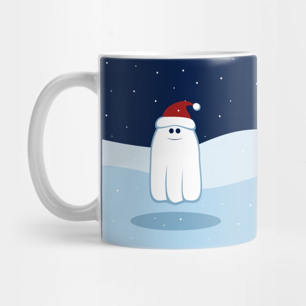 Cute Christmas Ghost by Lastdrop